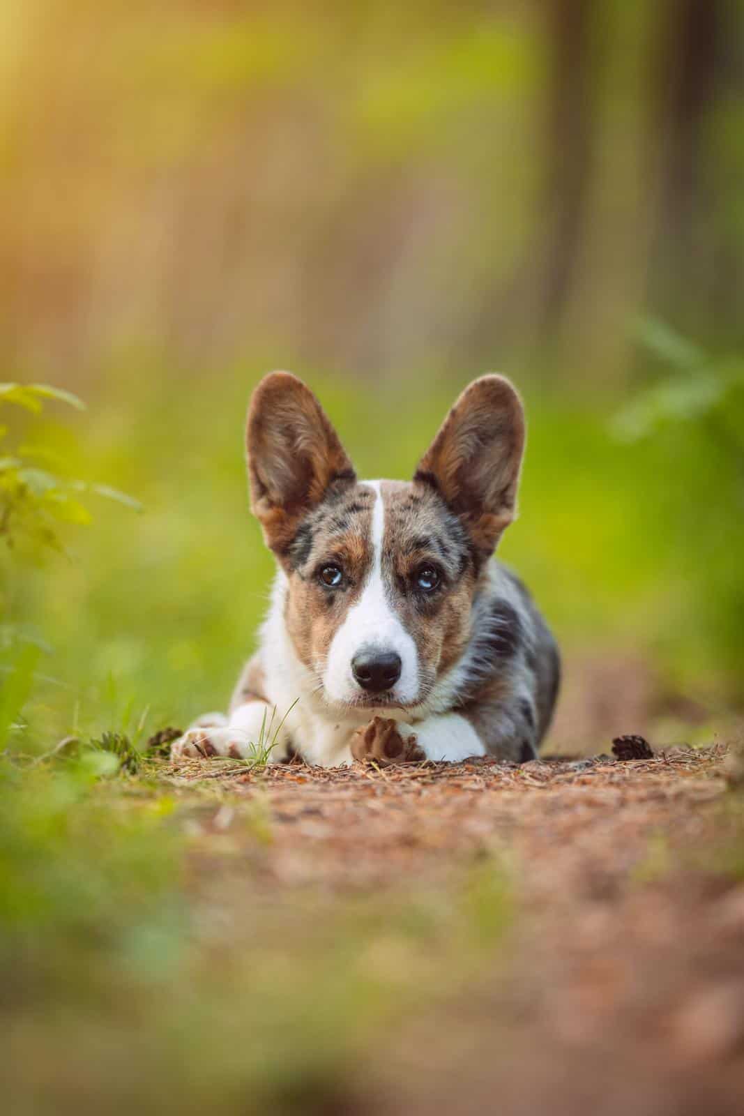 Blue Merle Cardigan Welsh Corgi Puppy